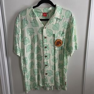 Nintendo Animal Crossing New Horizons Button Down Shirt